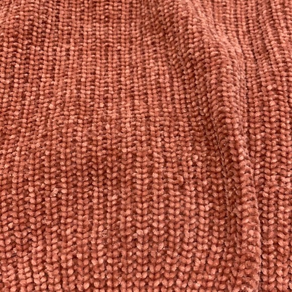 [SOLD] Knit dusty rose/salmon crop sweater - Picture 7 of 7
